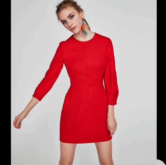 BNWT! Zara mini red dress - Picture 2 of 6